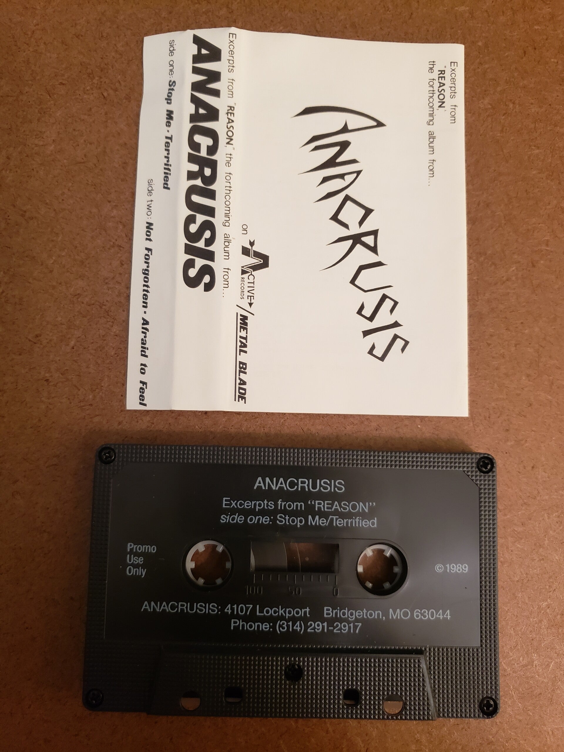 ANACRUSIS - Promo Excerpts From "Reasons" Cassette
