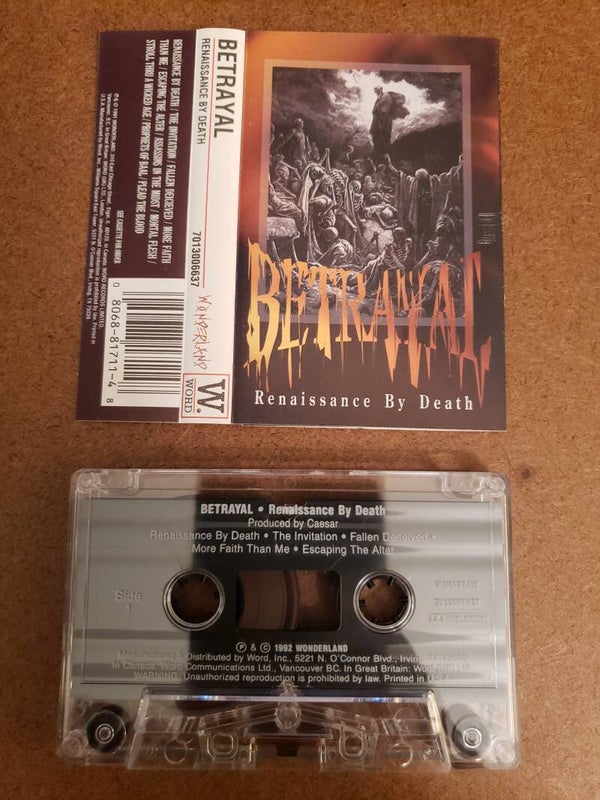 BETRAYAL - Renaissance By Death Cassette