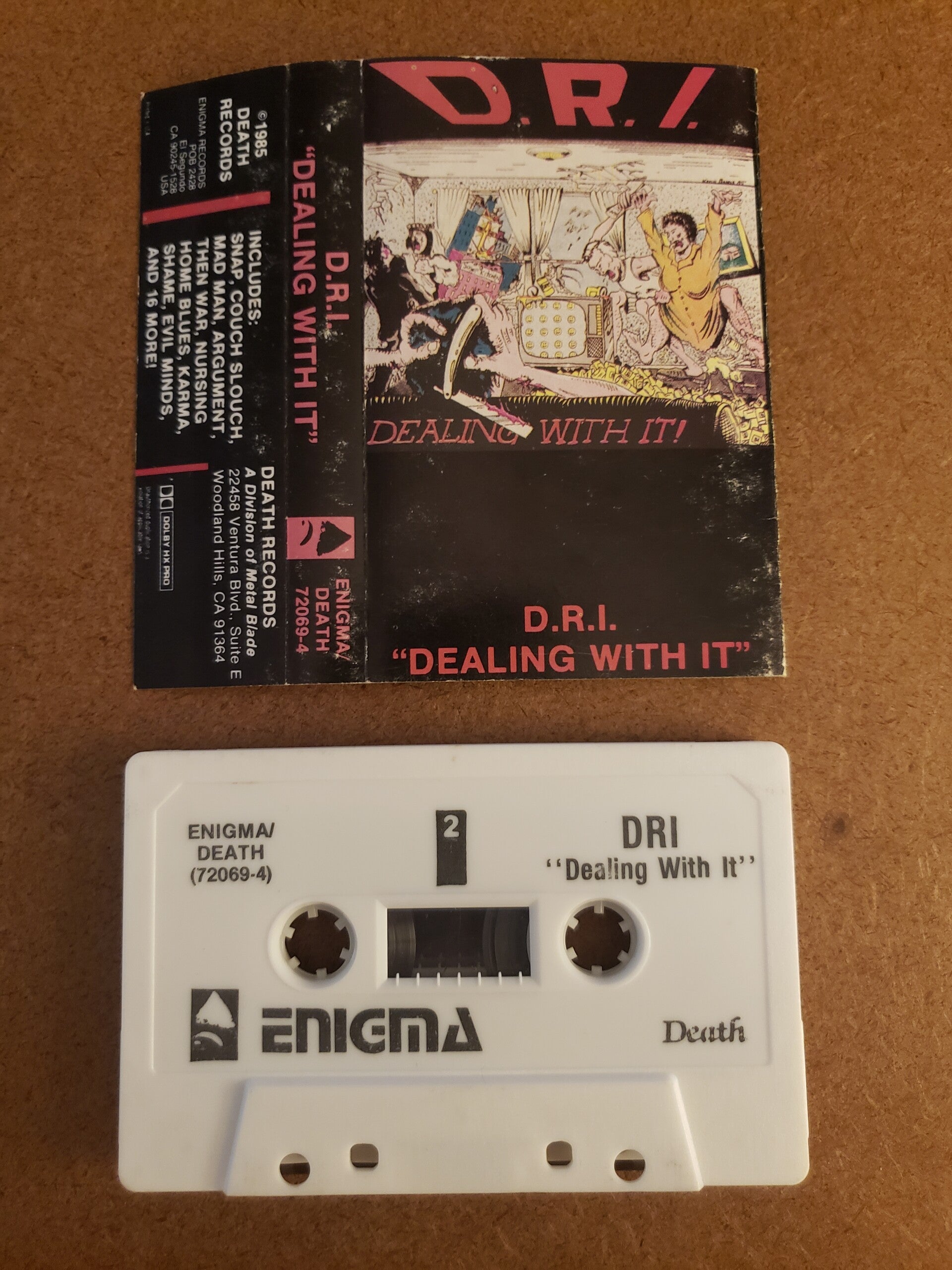 D.R.I. - Dealing With It White Cassette