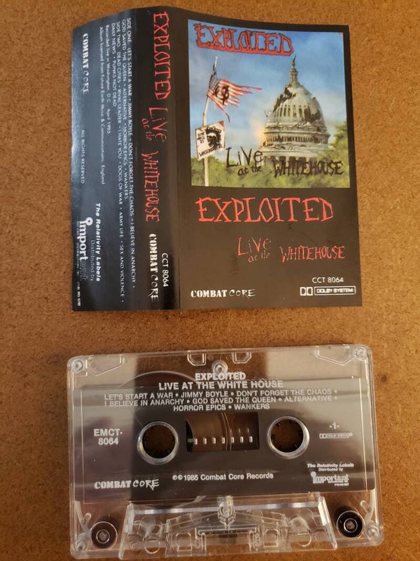 THE EXPLOITED - Live At The Whitehouse Cassette
