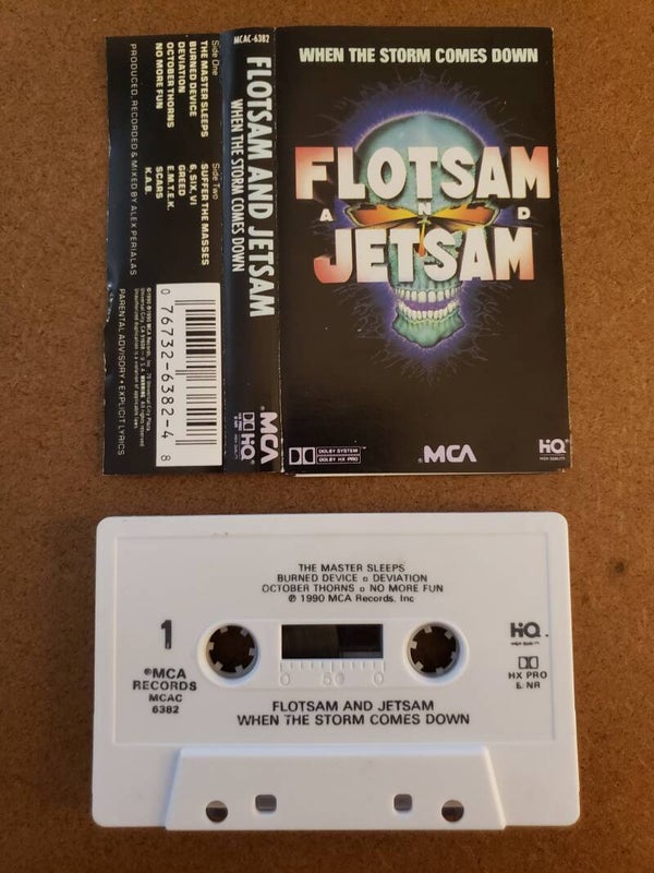 FLOTSAM AND JETSAM -  When The Storm Comes Down White Cassette