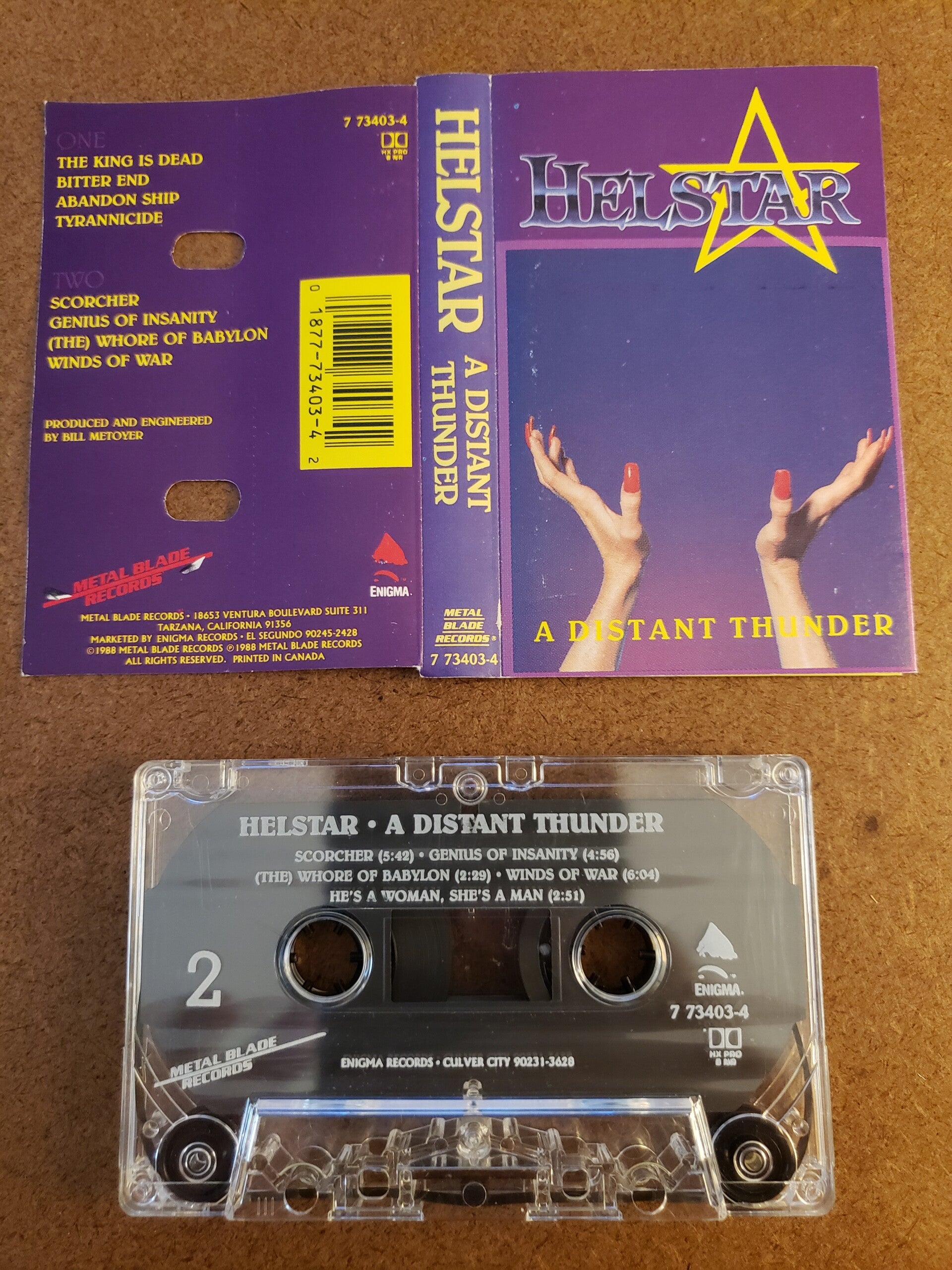 HELSTAR - A Distant Thunder Cassette