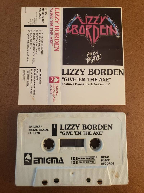 LIZZY BORDEN - Give Em The Axe Cassette