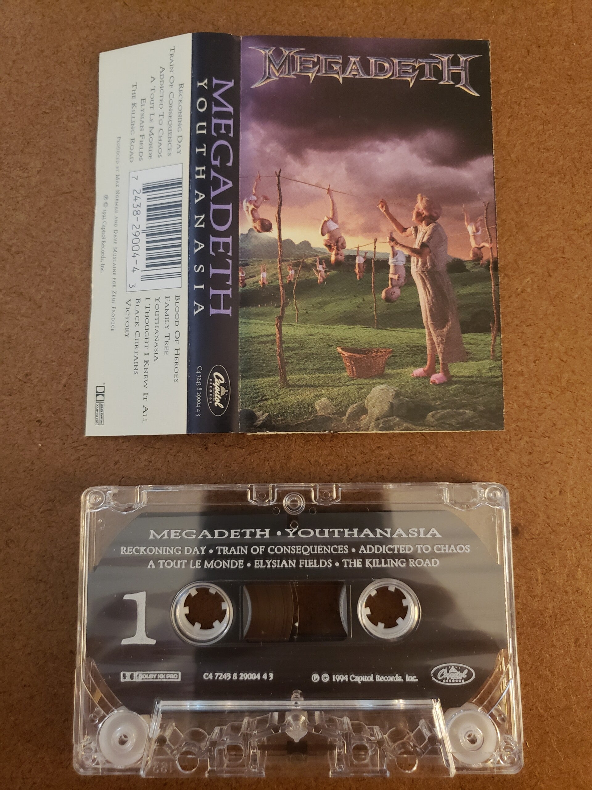 MEGADETH -  Youthanasia Cassette
