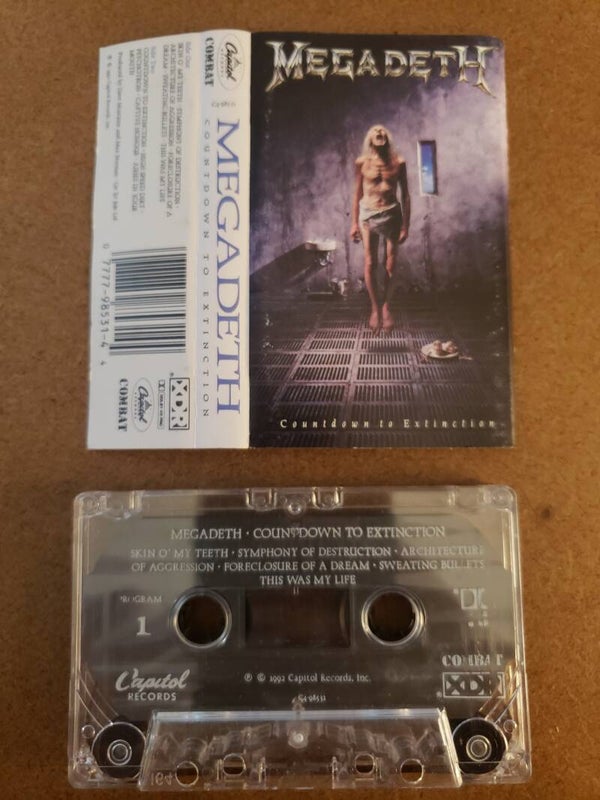MEGADETH - Countdown To Extinction Cassette