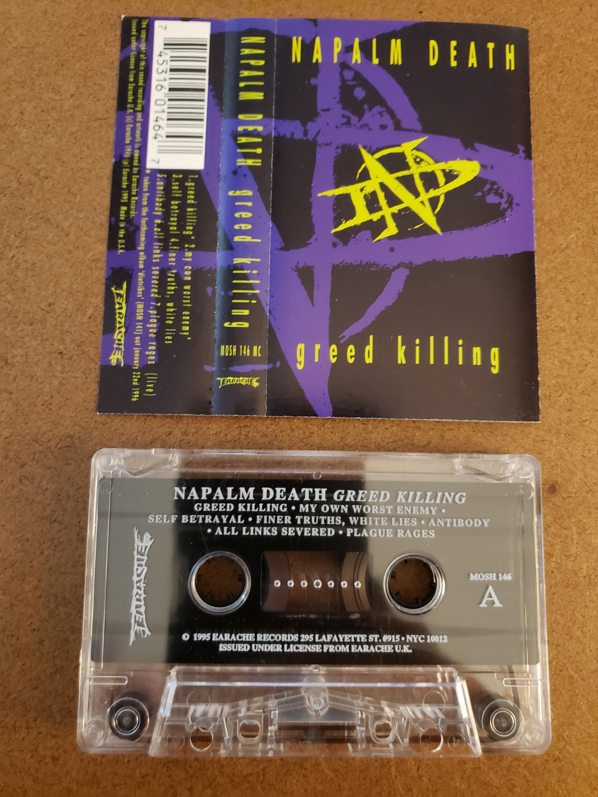 NAPALM DEATH - Greed Killing Cassette