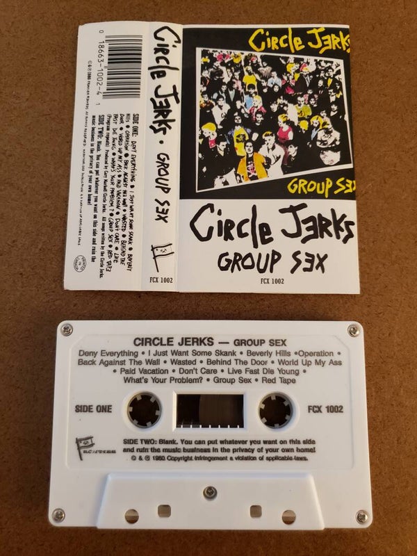 CIRCLE JERKS - Group Sex White Cassette