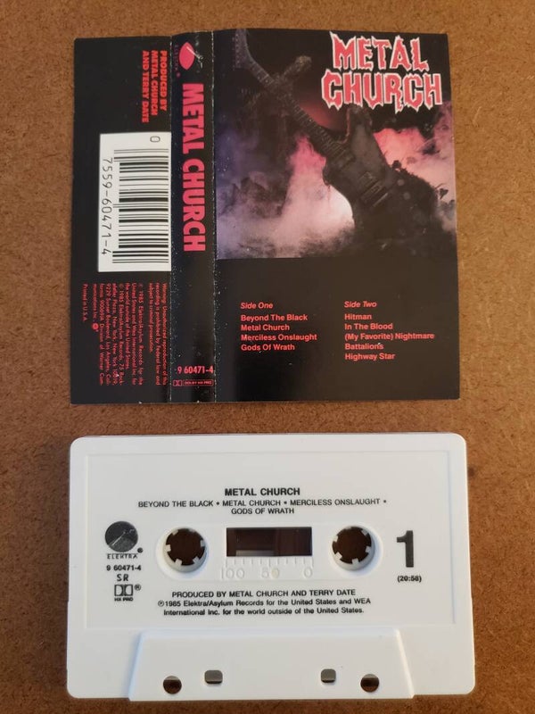 METAL CHURCH - Self Title White Cassette