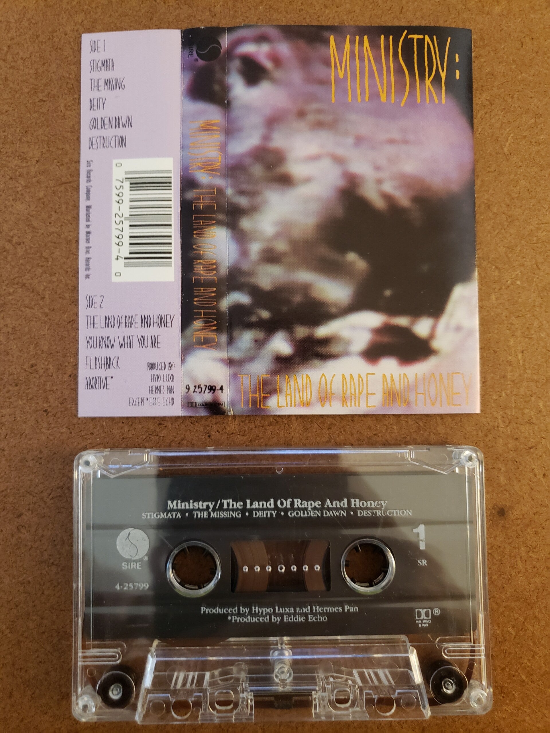 MINISTRY - The Land of Rape and Honey Cassette