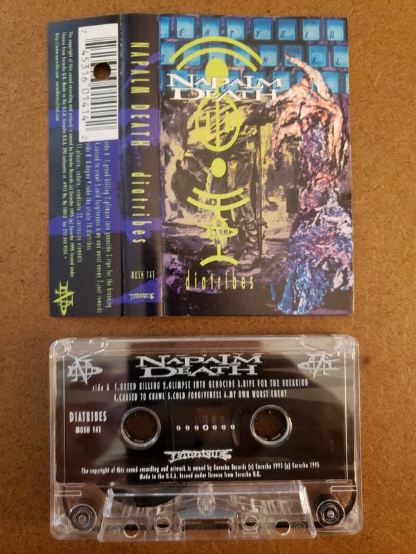NAPALM DEATH - Diatribes Cassette (cut out)