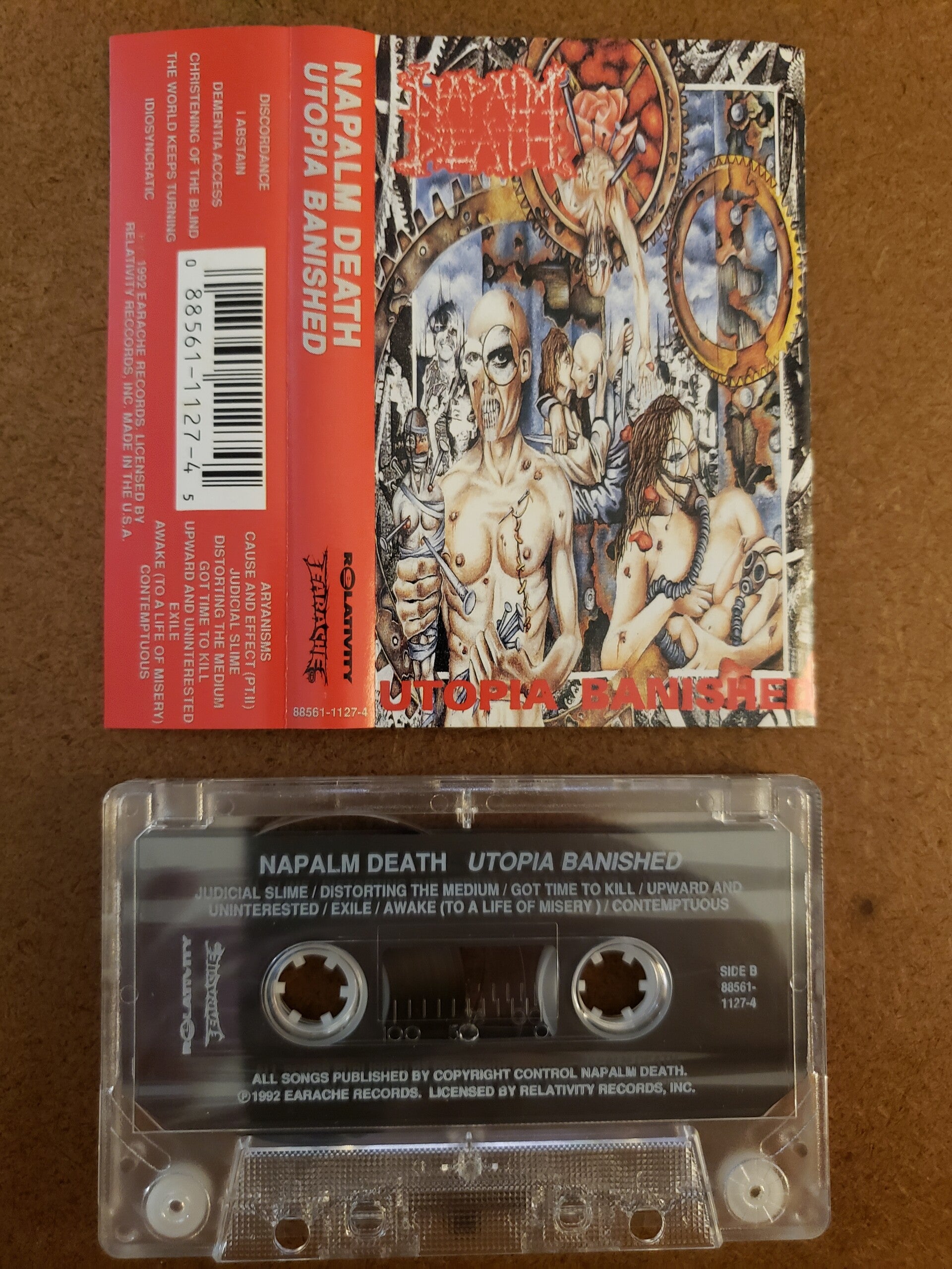 NAPALM DEATH - Utopia Banished Cassette