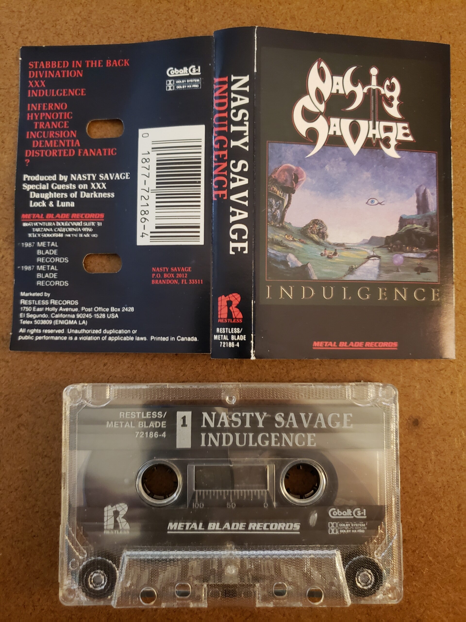 NASTY SAVAGE - Indulgence Cassette