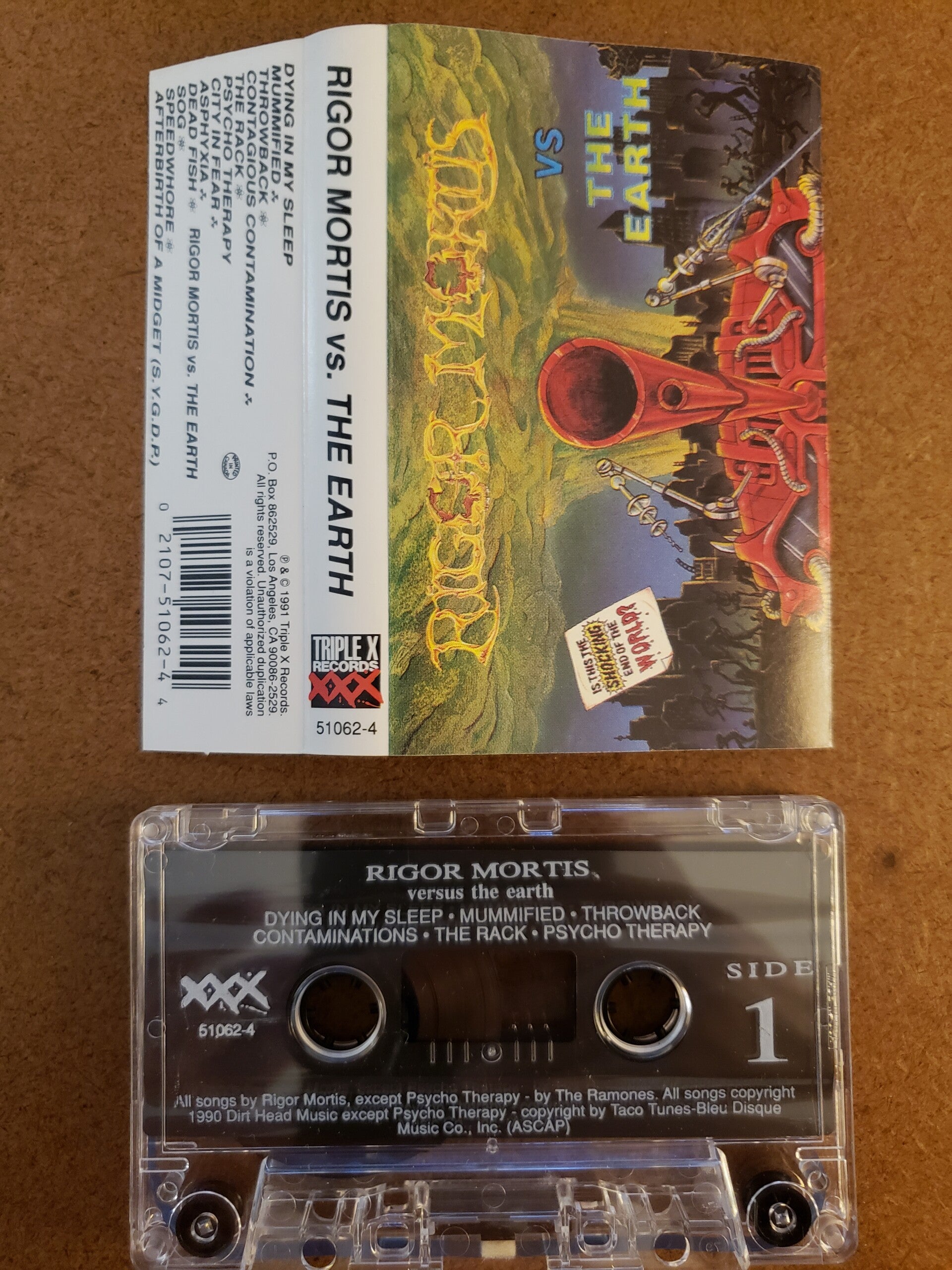RIGOR MORTIS - Vs The Earth Cassette