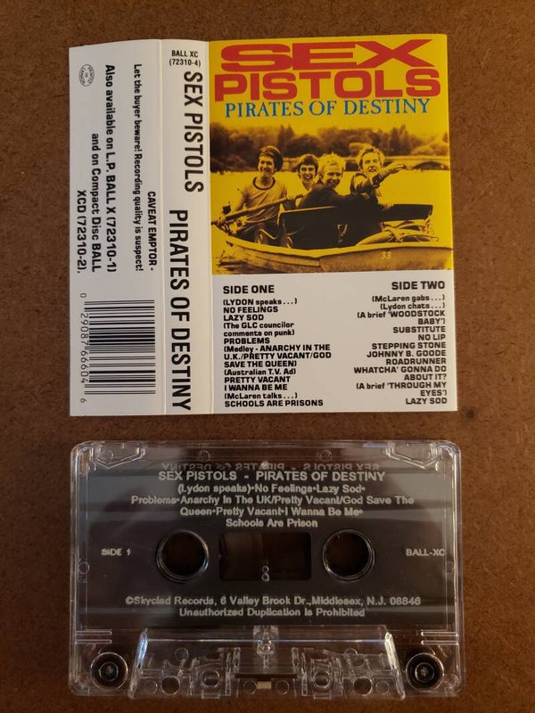 SEX PISTOLS - Pirates Of Destiny Cassette