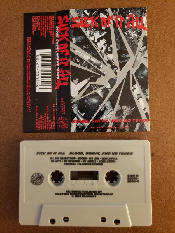 SICK OF IT ALL - Blood Sweat And No Tears Cassette