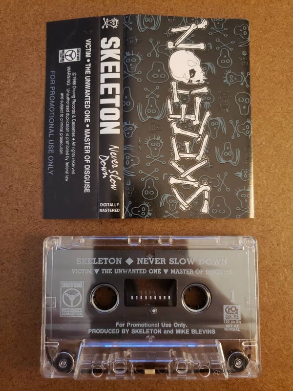 SKELETON - Never Slow Down Cassette(very rare)
