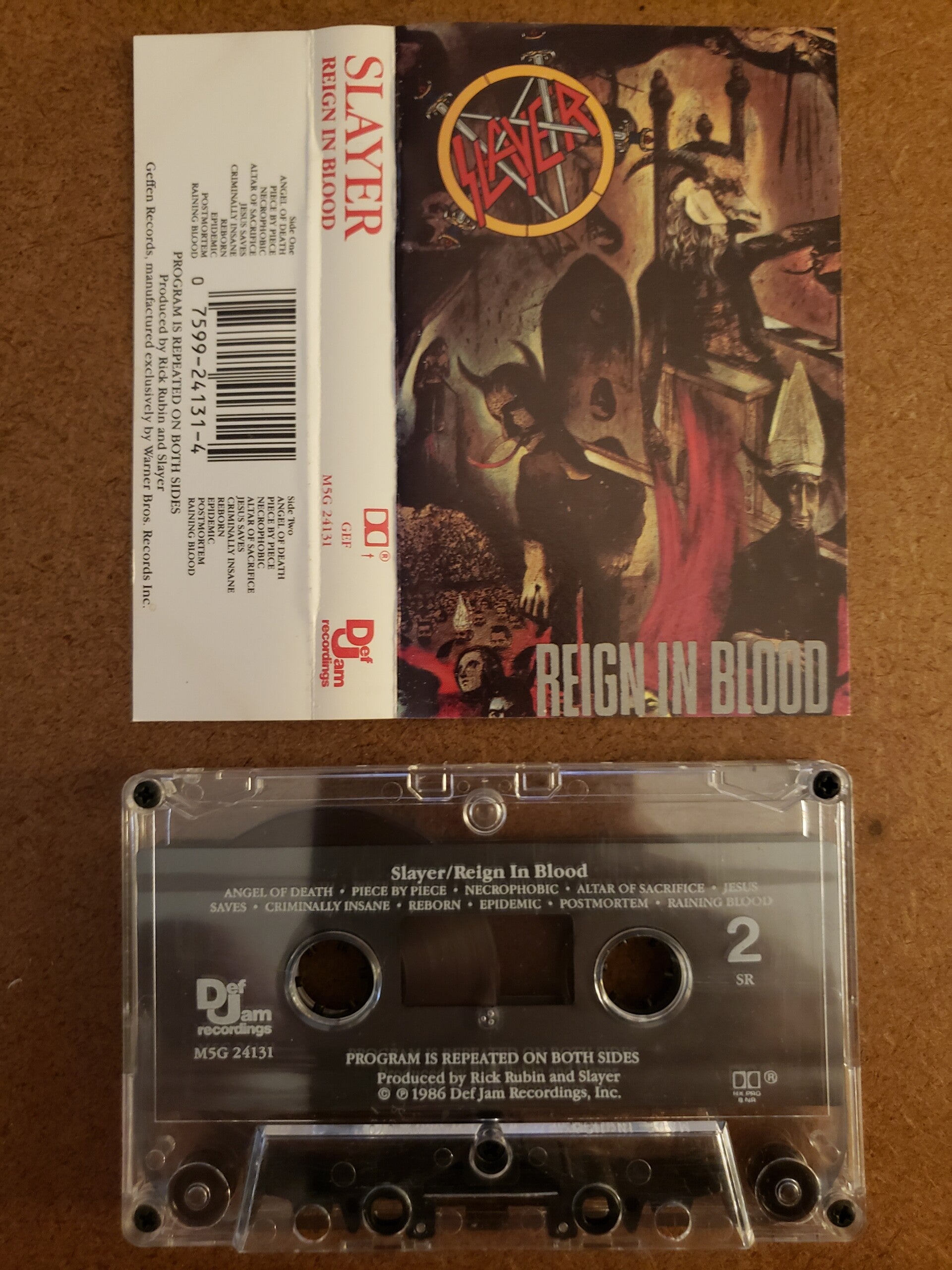 SLAYER - Reign In Blood Cassette