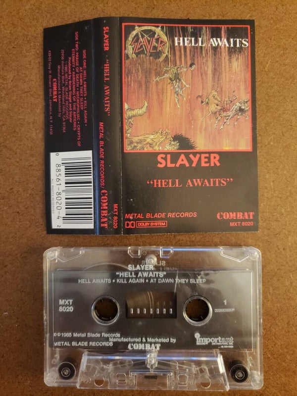 SLAYER - Hell Awaits Cassette(rare)