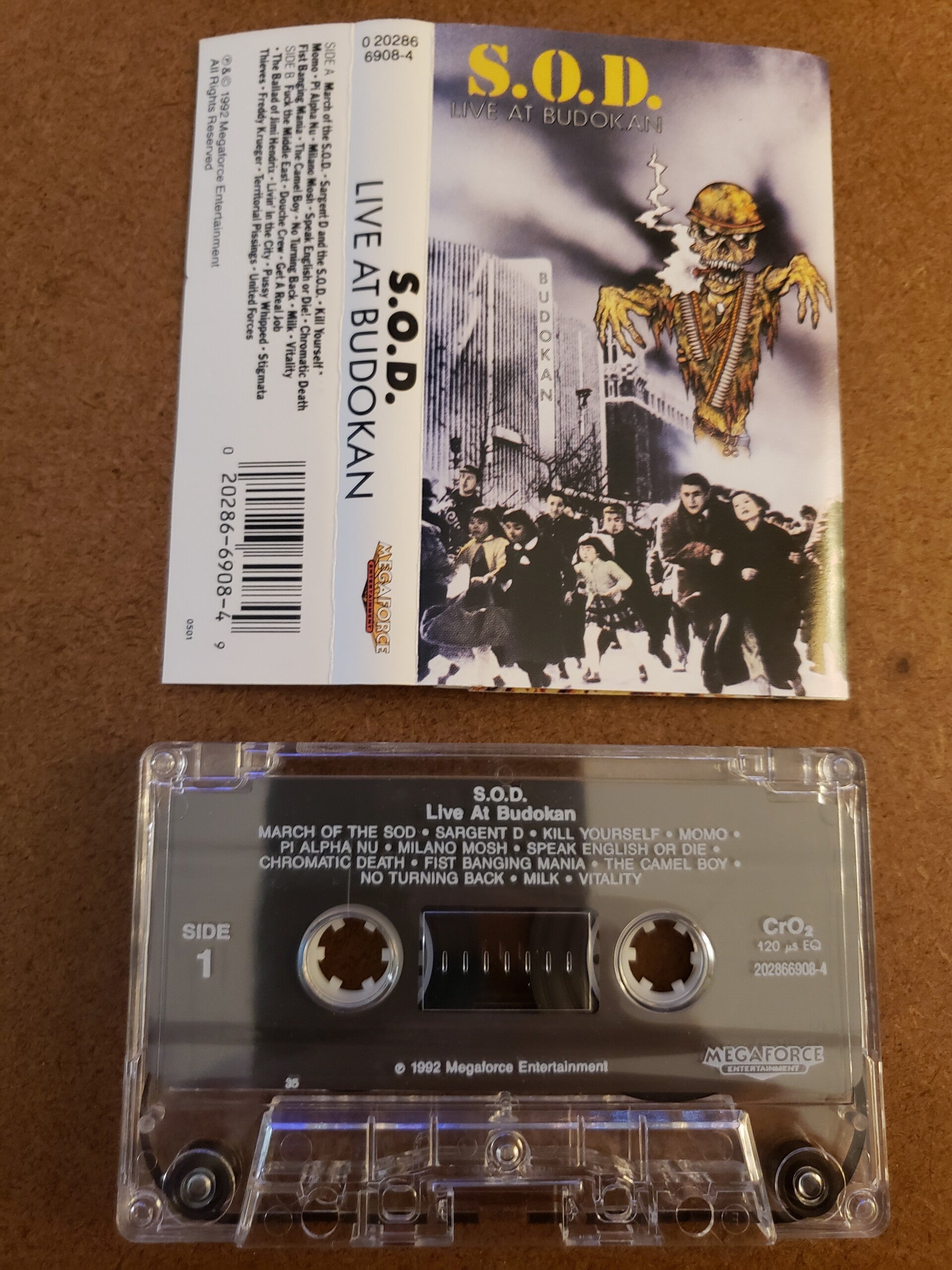 S.O.D. - Live At Budokan Cassette