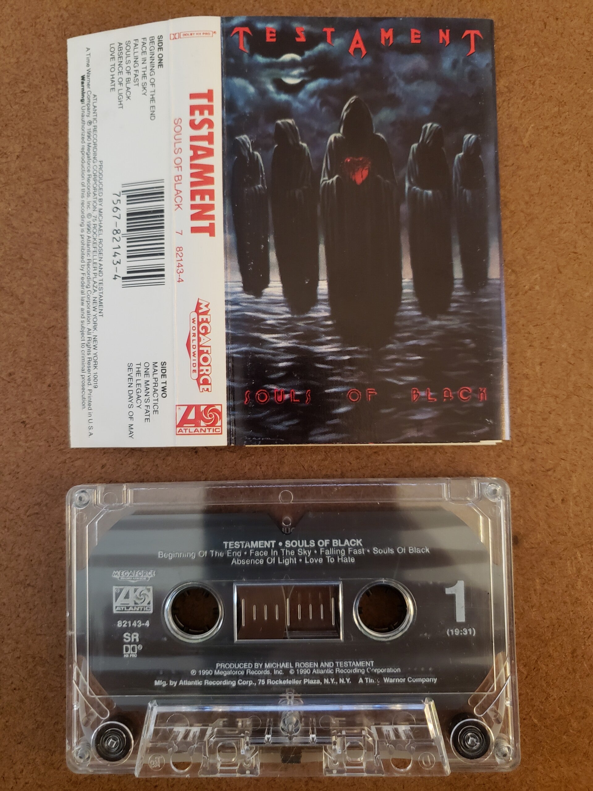 TESTAMENT - Souls Of Black Cassette