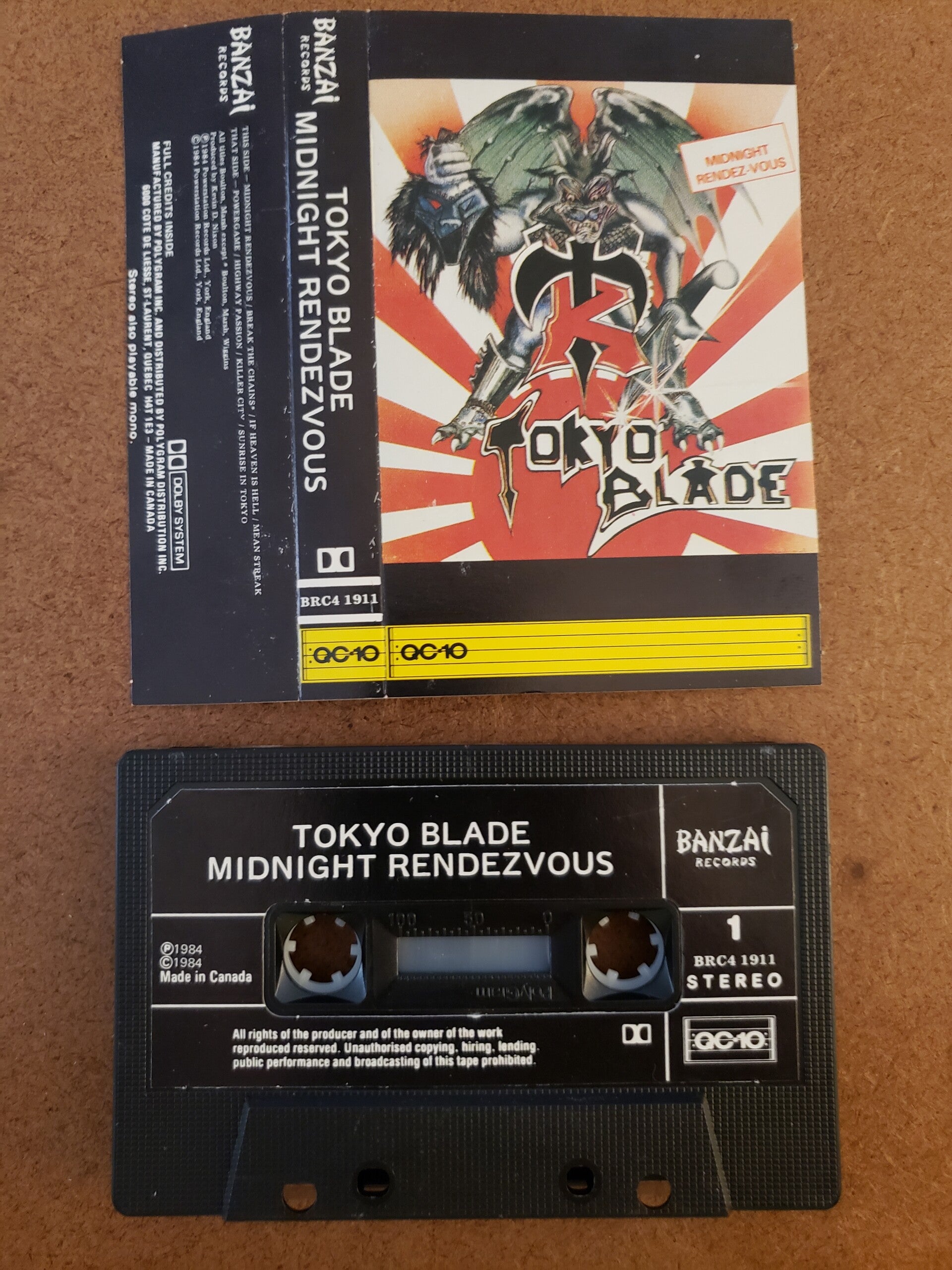 TOKYO BLADE - Midnight Rendezvous Cassette