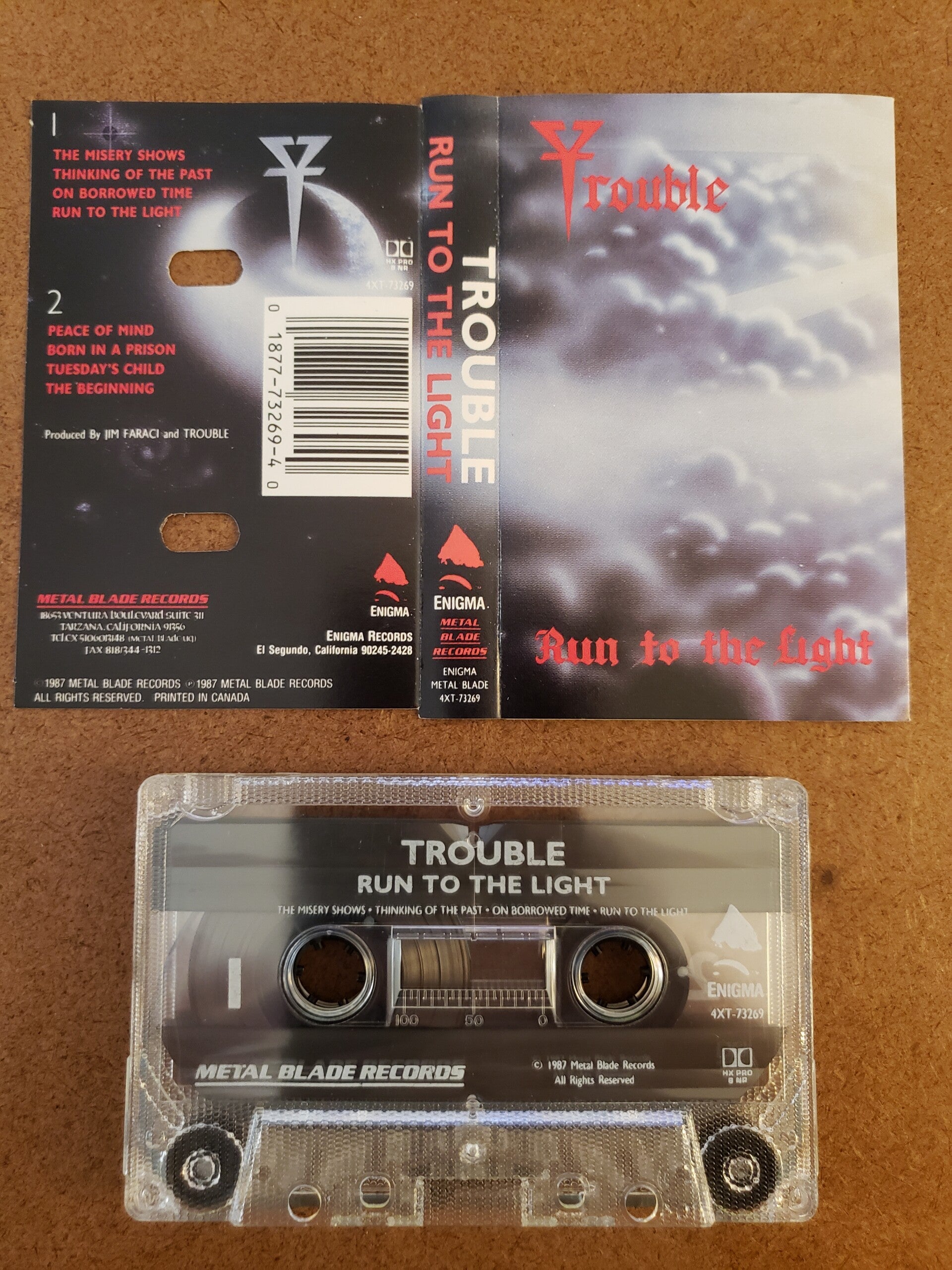 TROUBLE - Run To The Light Cassette