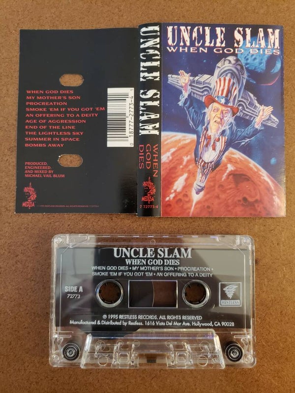 UNCLE SLAM - When God Dies Cassette