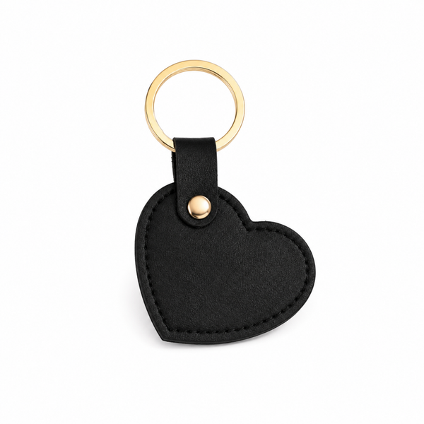 Sleutelhanger hart zwart
