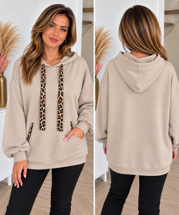 Hoodie beige
