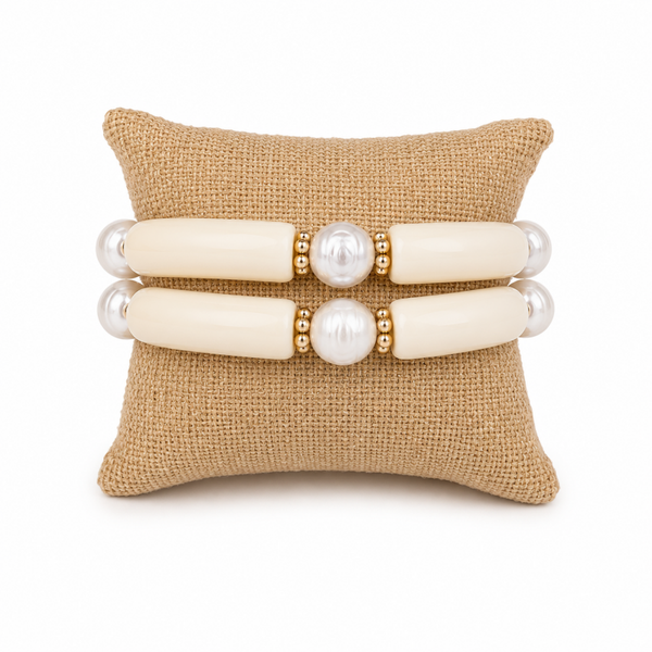 Parel set crème