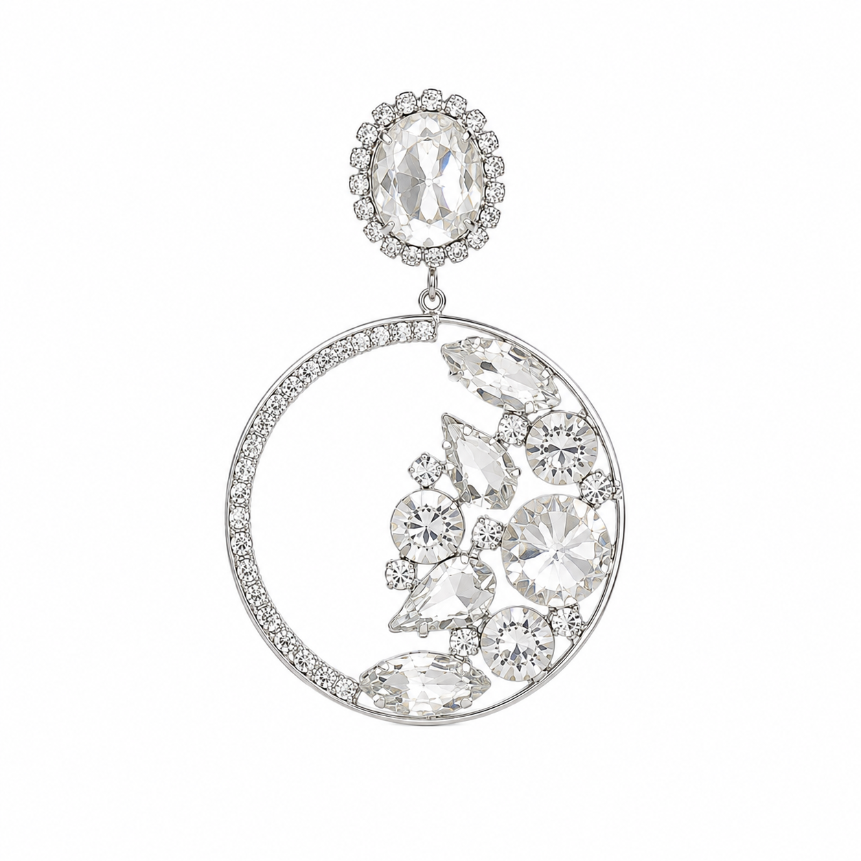 Diamond oorbel