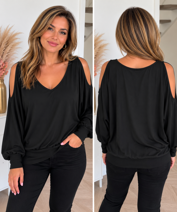 Blouse zwart