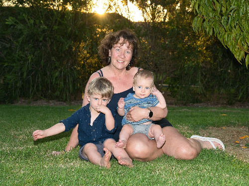 samen met mijn kleinkinderen