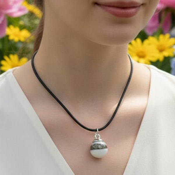 Een glasbolletje vol herinneringen als DNA hanger