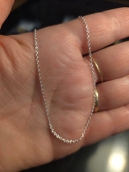 O- ring 925 Sterling Massief Zilveren Ketting