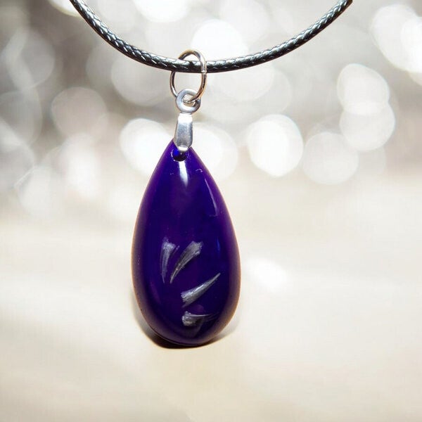 Druppel Pear Gedenk hanger van Hars