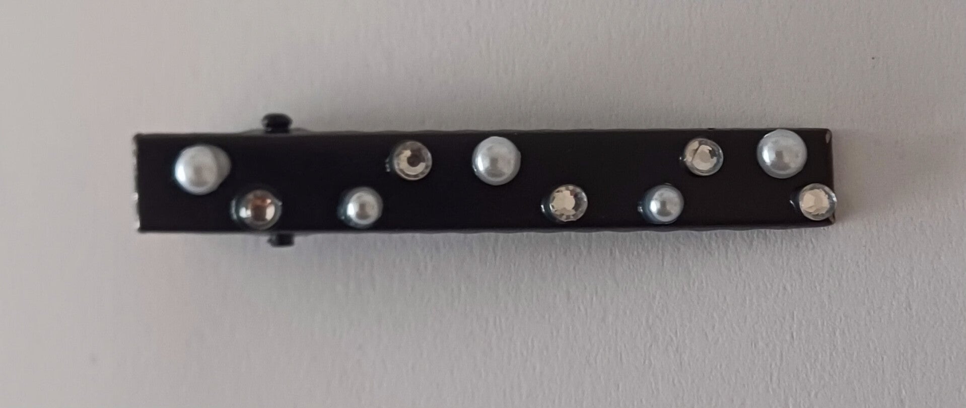 Haarspange glitzer weiss