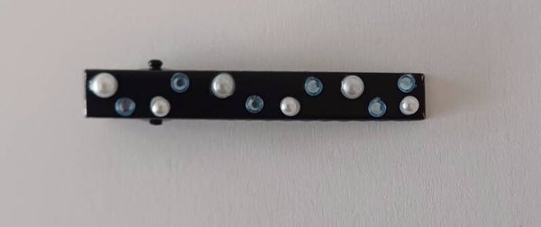 Haarspange glitzer hellblau