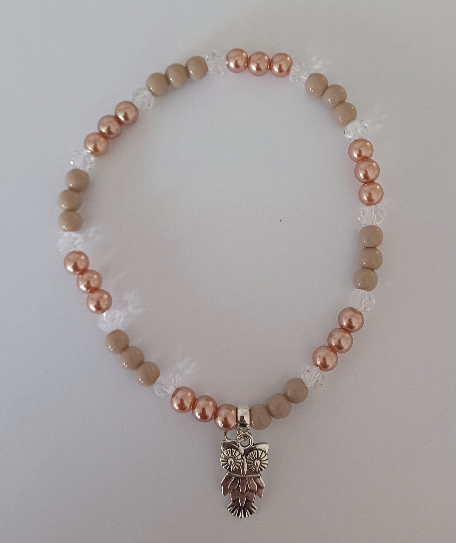 Damen Fusskette Eule U: 22cm