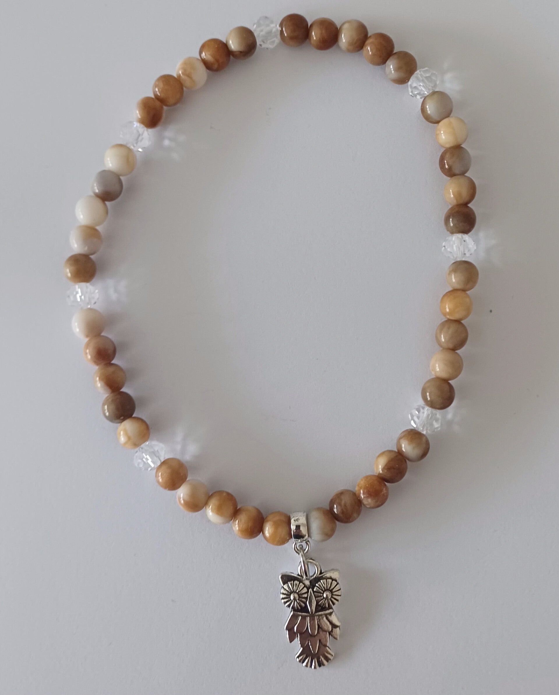 Damen Fusskette Eule U: 23cm