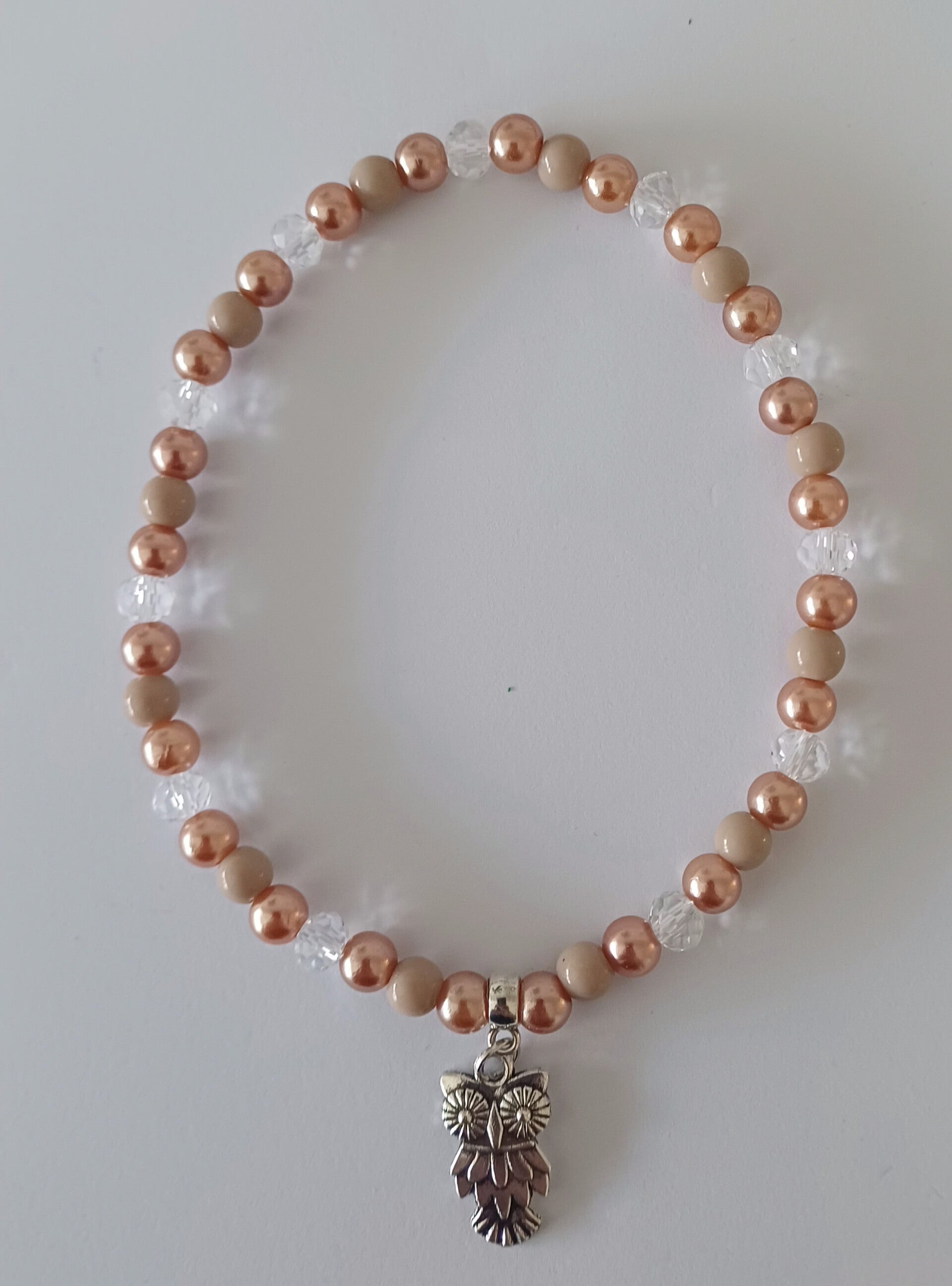 Damen Fusskette Eule U: 22cm