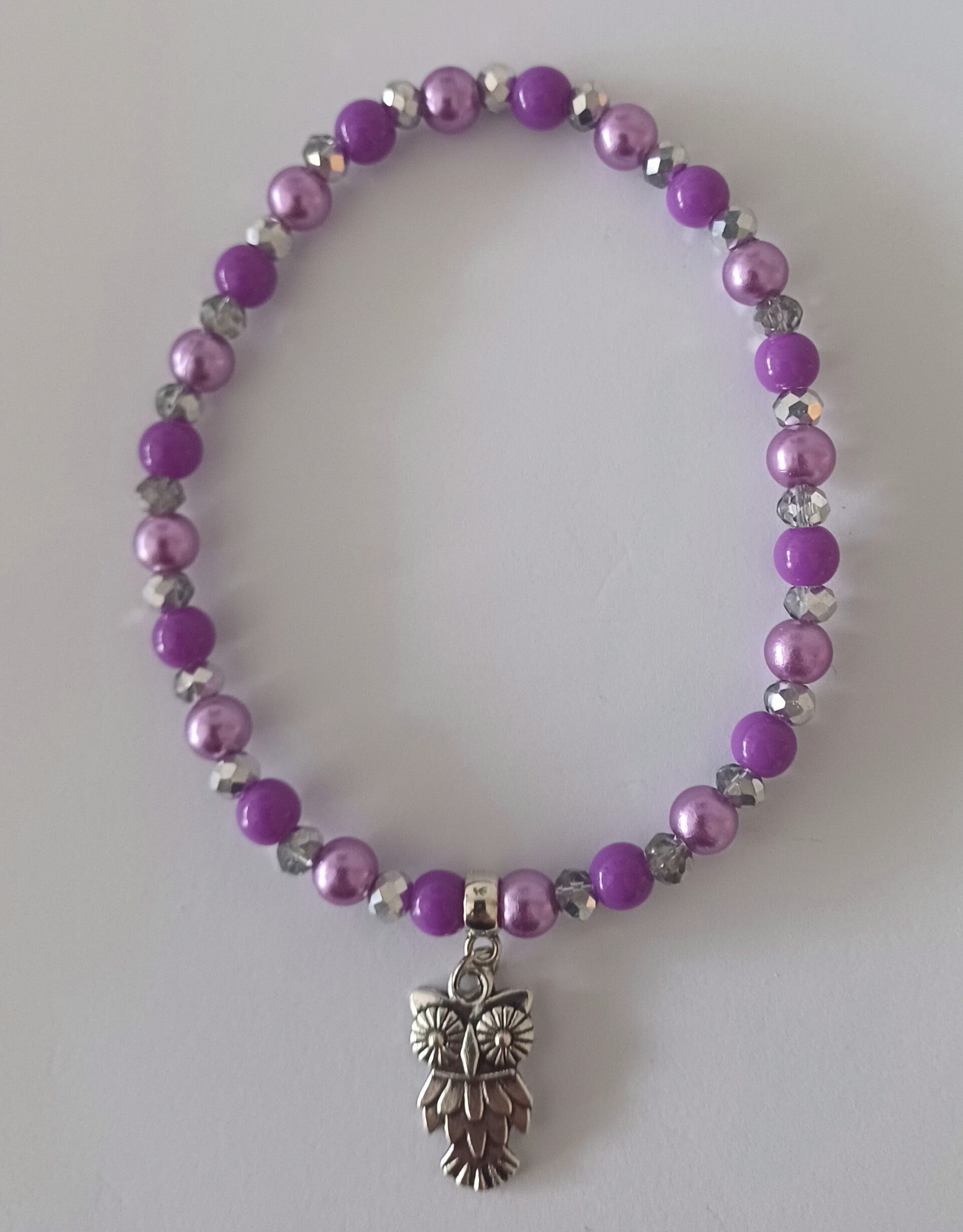 Damen Fusskette Eule U: 19cm