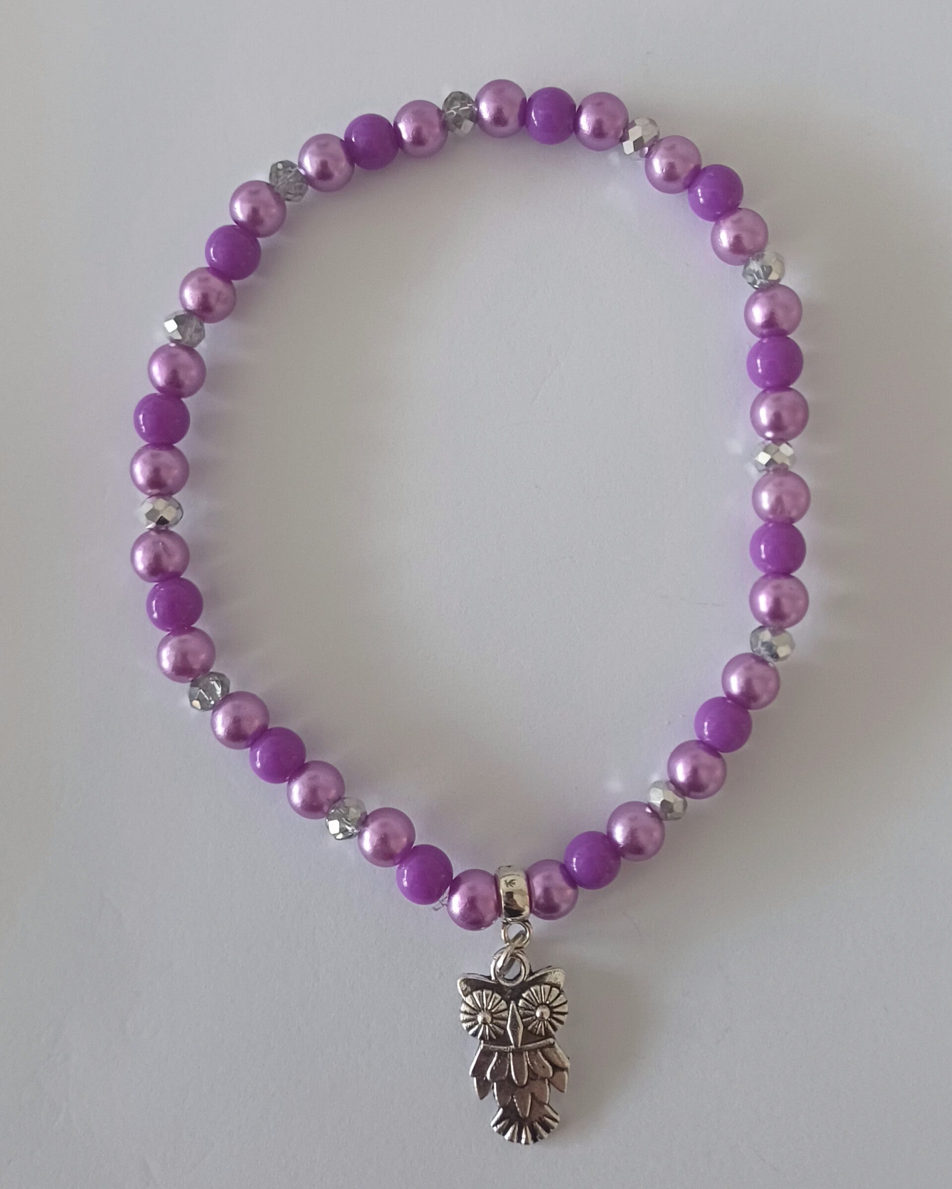 Damen Fusskette Eule U: 21cm