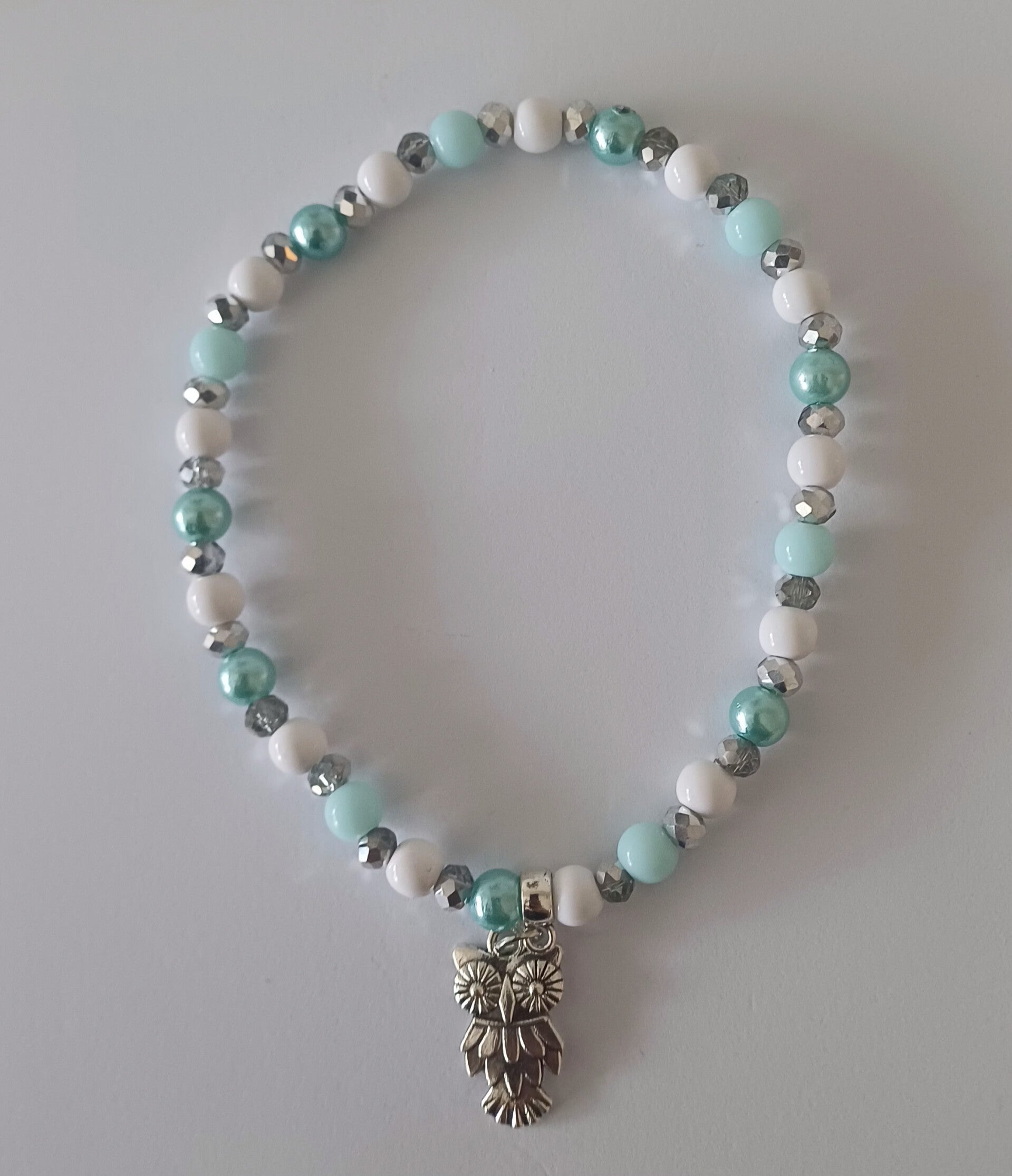 Damen Fusskette Eule U: 20cm