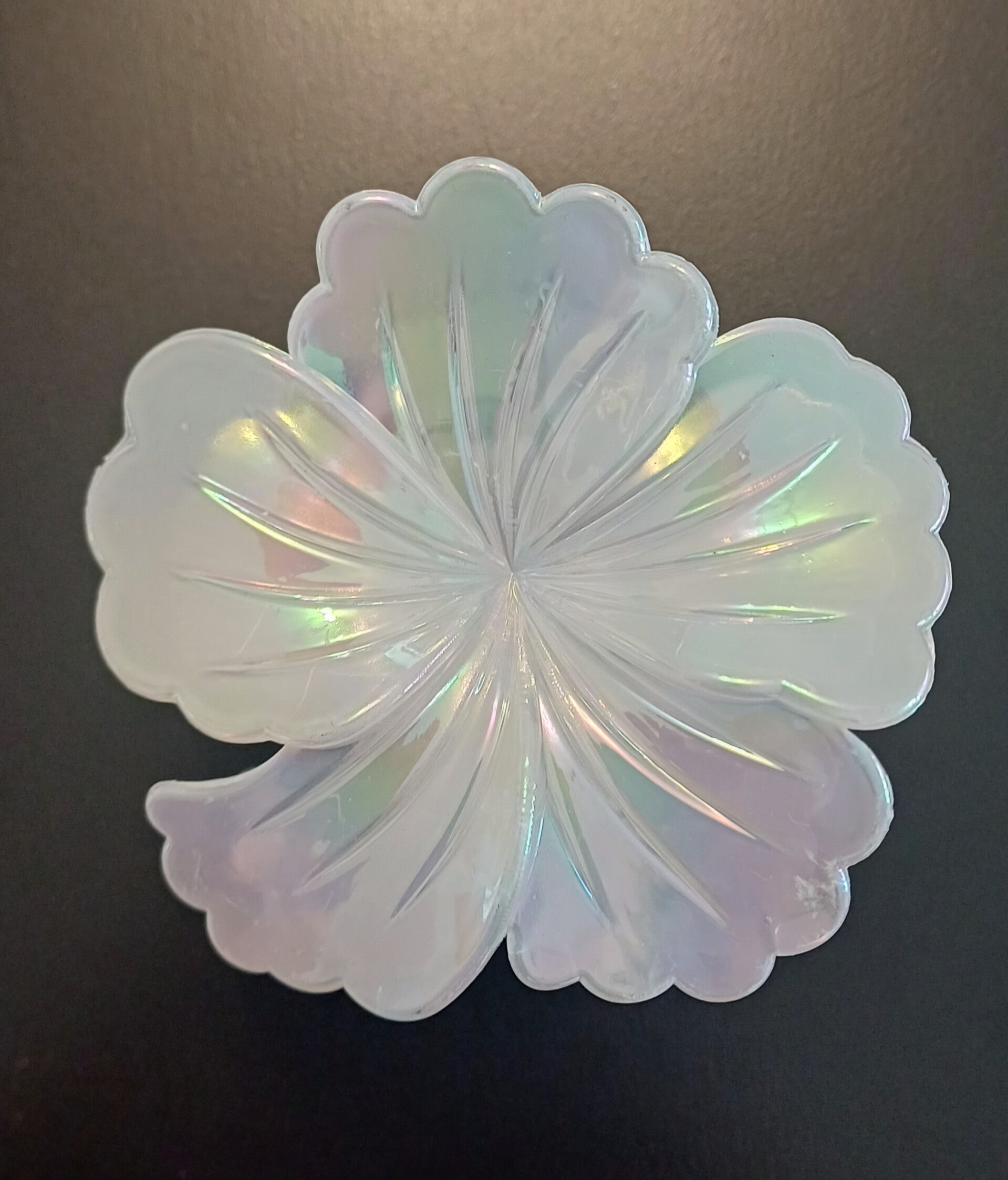 Muschelblume Haarspange weiss