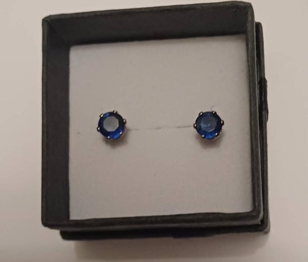 Ohrschmuck Blau Stecker
