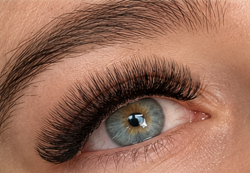 Volume lash extensions in Albir