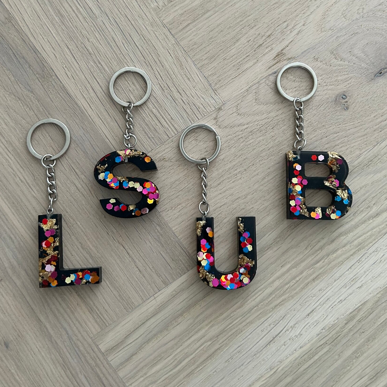 Sleutelhanger Confetti mix