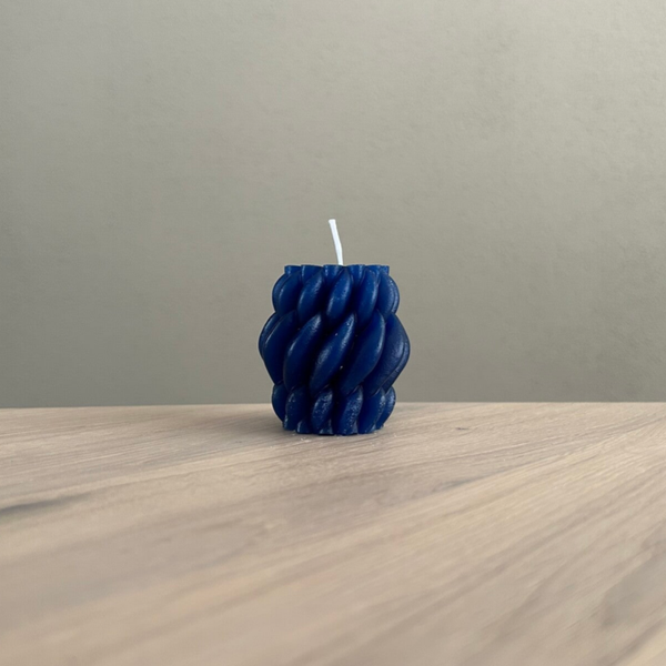 Kaars Lucy donkerblauw