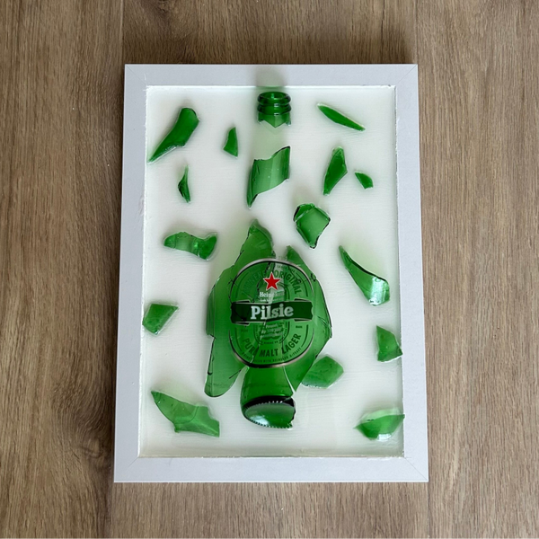 Bottle Art Heineke wit